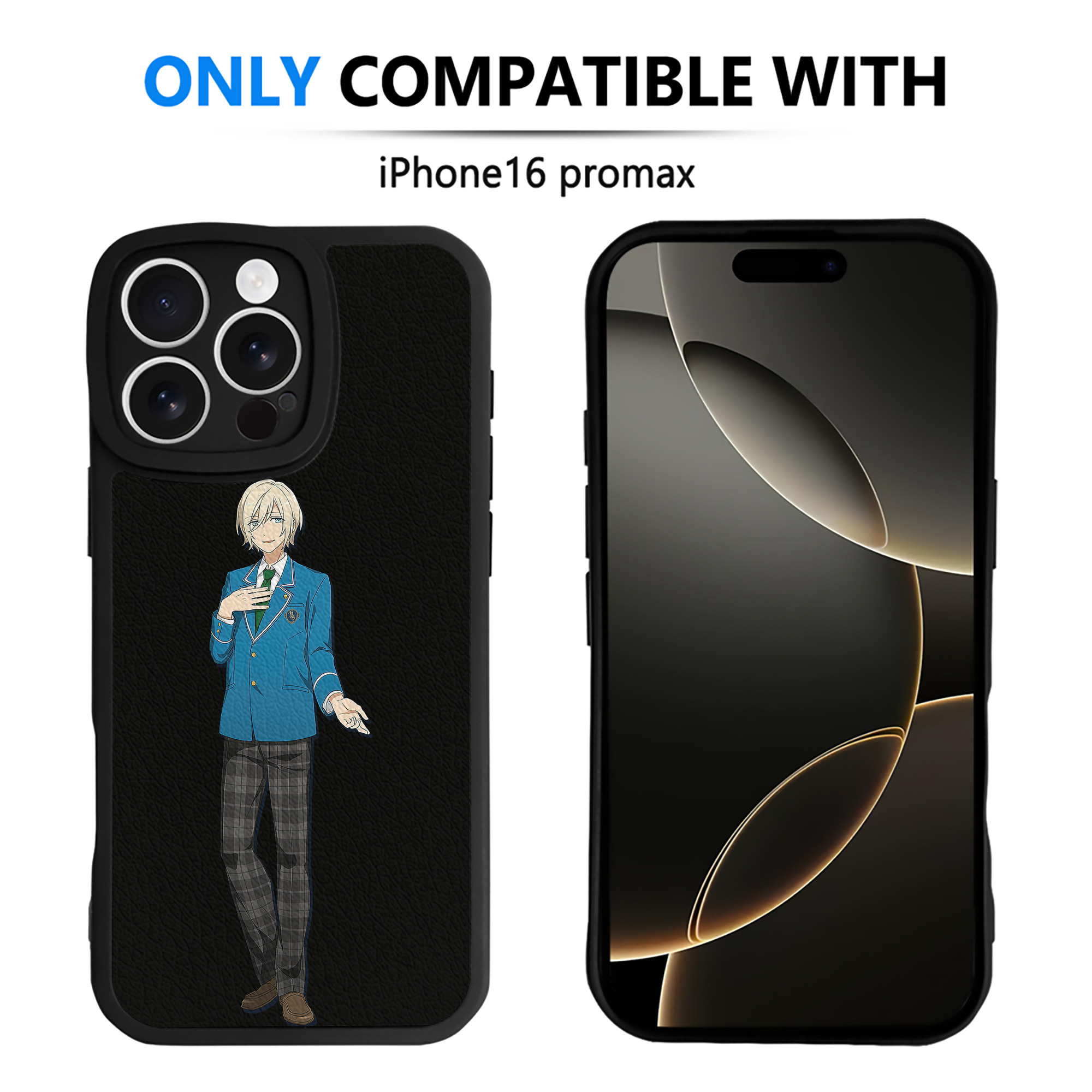 （画像用） あんさんぶるスターズ! Ensemble Stars 【iPhone 16シリーズ対応】シリコンスマホケース（レザー調） 材質：シリコン